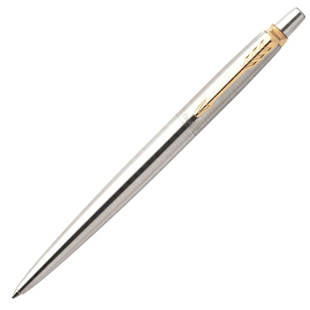 Набор PARKER "Jotter Stainless Steel GT": шариковая ручка синяя и перьевая ручка, 2093257 - Подарочные ручки в наборах