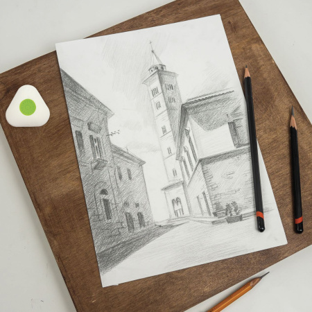 Ластик STAFF "College" PE-068, 35х35х10 мм, треугольный, салатовый пластиковый держатель, 228068 - Ластики классические