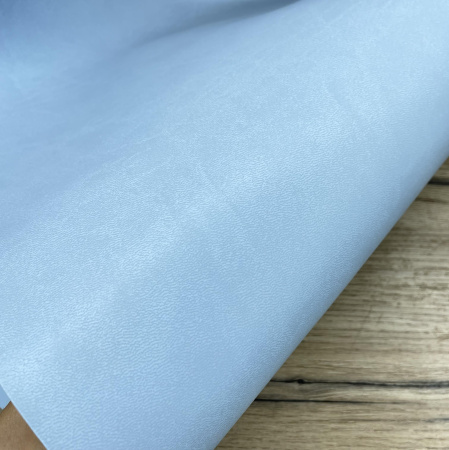Переплетный кожзам (Италия) матовый, цвет голубой, отрез 35*50 см - Кожзам и экокожа