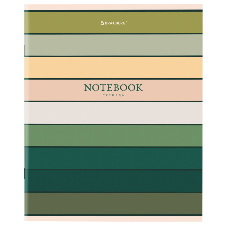 Тетрадь А5 48 л. BRAUBERG скоба, клетка, обложка картон, "Classic" (микс в спайке), 404364 - Тетради 40-48 листов