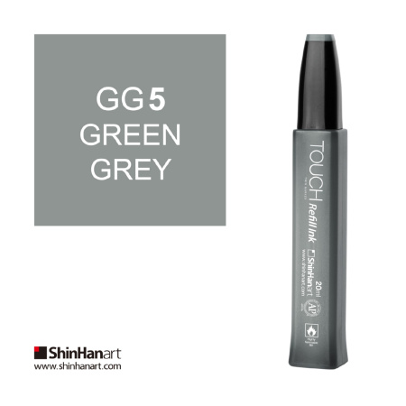Чернила спиртовые ShinHan TOUCH для маркеров 20мл GG5 Зелено-серый