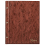 Папка "Меню" на трех винтах, с 10 файлами, 220х320 мм, коричневая, "ДПС", 2273.М-104 - Папки для кафе и ресторанов