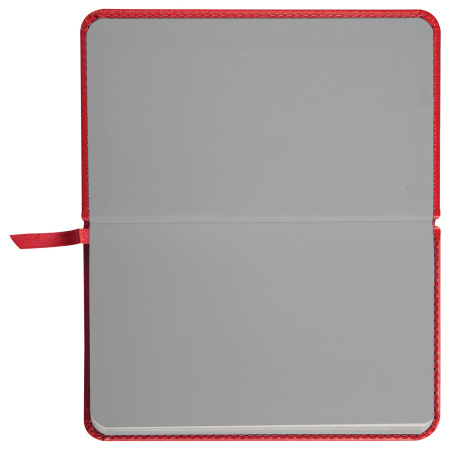 Еженедельник датированный 2024 МАЛЫЙ ФОРМАТ 95х155 мм А6, BRAUBERG "Rainbow", под кожу, красный, 115045 - Еженедельники