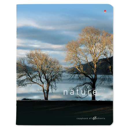 Тетрадь А5 48 л. АЛЬТ скоба, клетка, глянцевый лак, "Природа" (5 видов), 7-48-028 - Тетради 40-48 листов