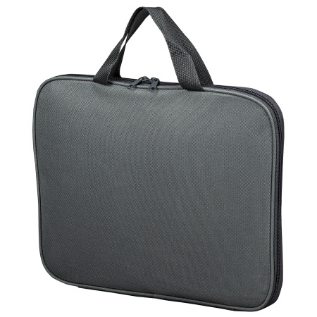 Папка на молнии с ручками STAFF EVERYDAY, А4, полиэстер, серая, 270732 - Папки-сумки с ручками