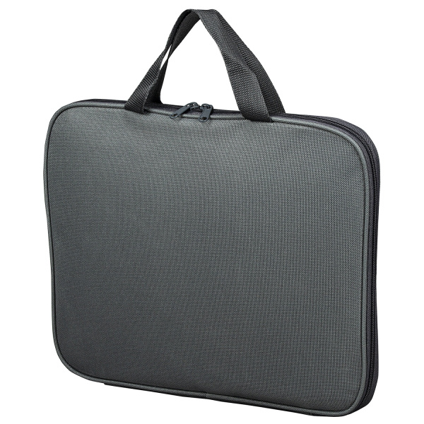 Папка на молнии с ручками STAFF EVERYDAY, А4, полиэстер, серая, 270732 - Папки-сумки с ручками