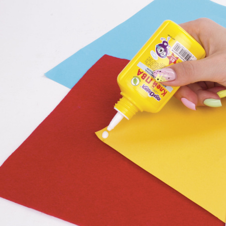 Клей ПВА ЮНЛАНДИЯ (бумага, картон, дерево), 85 г, 227381 - Клей ПВА