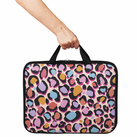 Папка на молнии с ручками BRAUBERG А4, 1 отделение, полиэстер, 20 мм, "Fun Spots", 271477 - Папки-сумки с ручками