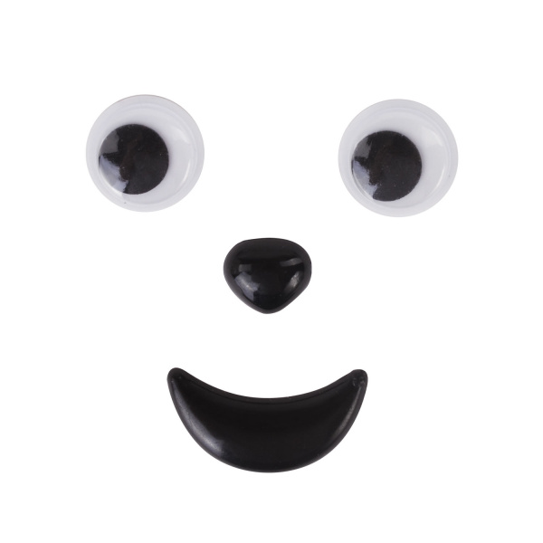 Набор для декорирования "Глазки, носики, ротики", ассорти, 20 шт., ОСТРОВ СОКРОВИЩ, 661341 - Носики и ротики для творчества