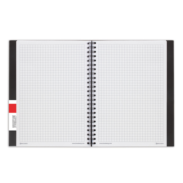 Тетрадь-блокнот 80 л., А5, 160х207 мм, BRAUBERG, клетка, гребень, обложка пластиковая, 1 разделитель, "Tag", 401800 - Тетради-блокноты