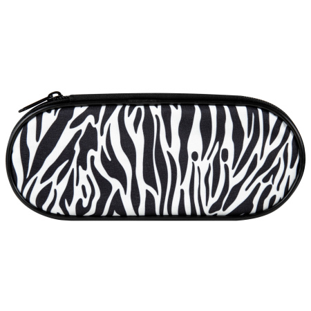 Пенал-футляр BRAUBERG, 1 отделение, органайзер, полиэстер, 22x9x5 см, "Zebra", 271584 - Пеналы мягкие