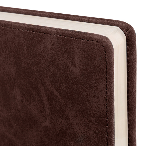 Ежедневник недатированный А5 138х213 мм BRAUBERG "Status", под кожу, 160 л., коричневый, 113363 - Ежедневники с покрытием "под кожу и ткань"