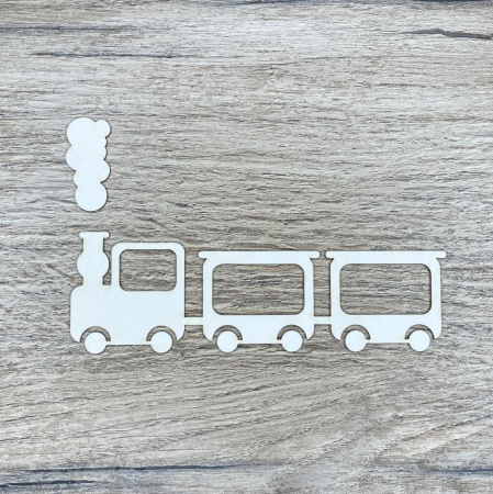 Заготовка для тиснения "Паровозик" толщина 1,5 мм