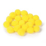 Помпоны для творчества, желтые, 25 мм, 20 шт., ОСТРОВ СОКРОВИЩ, 661451 - Помпоны для творчества