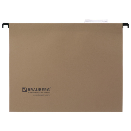 Подвесные папки А4 (350х245 мм), до 80 листов, КОМПЛЕКТ 10 шт., картон, BRAUBERG (Италия), 231786 - Подвесные папки А4