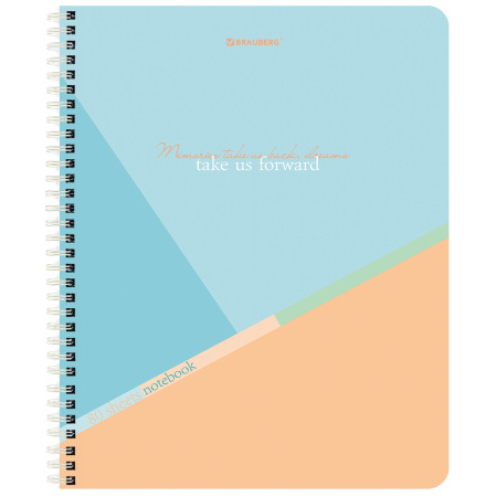 Тетрадь А5 80 л. BRAUBERG, гребень, клетка, "Multicolor" (4 вида в спайке), 404416 - Тетради более 60 листов