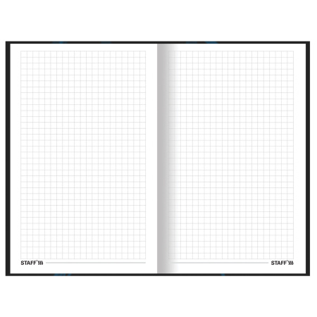 Блокнот А5 (134х206 мм), 80 л., твёрдый, клетка, STAFF, "Lion", 114412 - Блокноты в книжном переплете