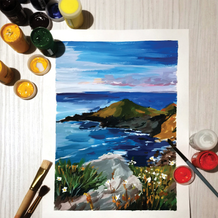 Гуашь художественная 1 шт., BRAUBERG ART CLASSIC, баночка 40 мл, ОХРА ЖЕЛТАЯ, 191574 - Гуашь художественная поштучно