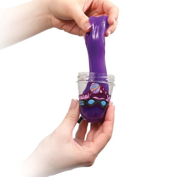 Слайм (лизун) "Slime Ninja", фиолетовый, меняет цвет на голубой, 130 г, ВОЛШЕБНЫЙ МИР, S130-7 - Игрушки релаксирующие