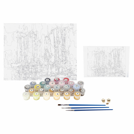 Картина по номерам 40х50 см, ОСТРОВ СОКРОВИЩ "В стране грёз", на подрамнике, акрил, кисти, 663334 - Картины по номерам