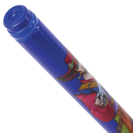 Ручка шариковая BRAUBERG "Корсары", СИНЯЯ, корпус с печатью, узел 0,7 мм, линия письма 0,35 мм, 141538 - Ручки шариковые неавтоматические