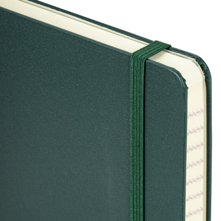 Блокнот А5 (130х210 мм), BRAUBERG ULTRA, балакрон, 80 г/м2, 96 л., линия, темно-зеленый, 113047 - Бизнес-блокноты и бизнес-тетради