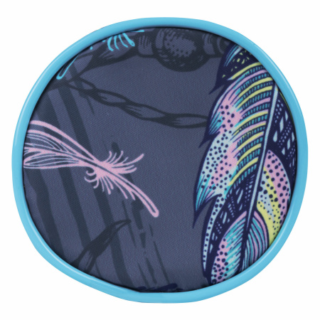 Пенал-тубус BRAUBERG, с эффектом SOFT TOUCH, полиэстер, "Feathers", 22х8 см, 270058 - Пеналы мягкие