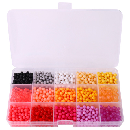 Аквамозаика 30 цветов 3000 бусин, с трафаретами, инструментами и аксессуарами, BRAUBERG KIDS, 664915 - Аквамозайка