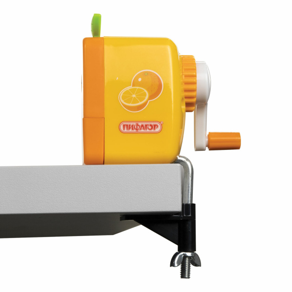 Точилка механическая ПИФАГОР "Апельсин", корпус оранжевый, 270426 - Точилки механические