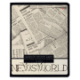 Тетрадь А5 48 л. АЛЬТ скоба, клетка, глянцевый лак, "Газета" (5 видов), 7-48-1146 - Тетради 40-48 листов