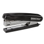 Степлер №10 ОФИСМАГ, до 12 листов, с антистеплером, черный, 229690 - Степлеры настольные