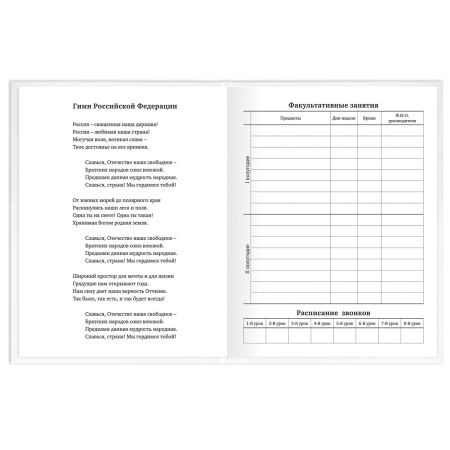 Дневник 1-11 класс 40 л., твердый, BRAUBERG, матовая ламинация, БЕЛЫЙ, 105540 - Дневники для старших классов