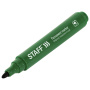 Маркер перманентный STAFF "Basic Budget PM-125", ЗЕЛЕНЫЙ, круглый наконечник 3 мм, 152177 - Маркеры перманентные