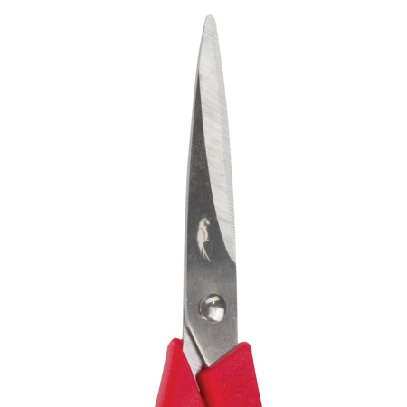 Ножницы для хобби и рукоделия ОСТРОВ СОКРОВИЩ 140 мм, 3-х сторонняя заточка, красно-черные, 237105 - Ножницы для хобби и рукоделия