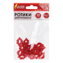 Ротики декоративные для творчества "Губки", 20х15 мм, 20 шт., красные, ОСТРОВ СОКРОВИЩ, 661339 - Носики и ротики для творчества
