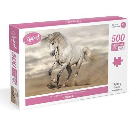 Пазл картонный Astrel 500 элементов АССОРТИ, 10 дизайнов, 330х470 мм, ORIGAMI - Пазлы классические