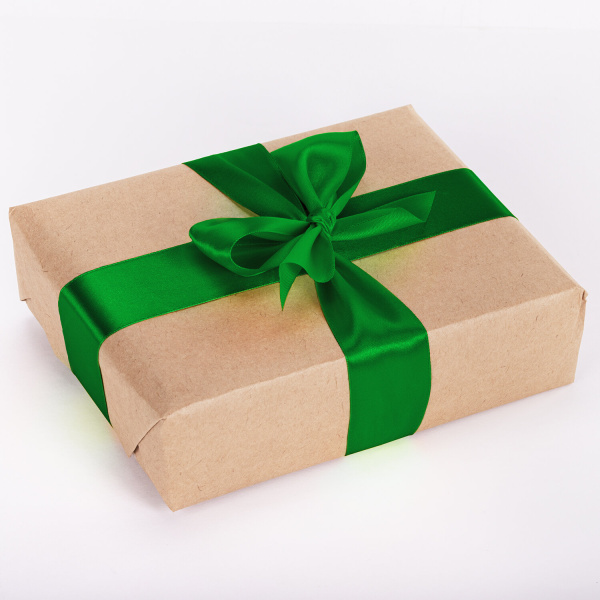 Лента атласная ширина 38 мм, длина 23 м, зеленая, BRAUBERG, 591511 - Ленты для декора, рукоделия и упаковки подарков