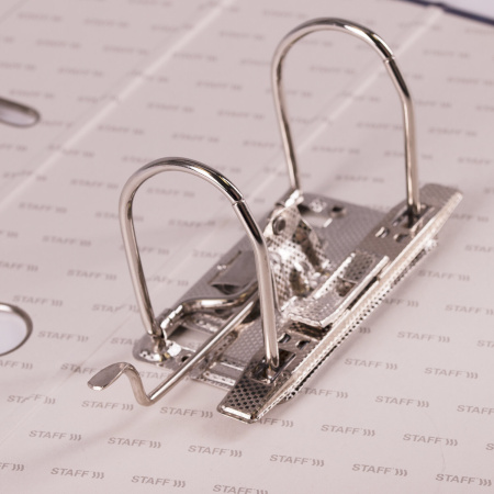 Папка-регистратор STAFF "Basic" БЮДЖЕТ с мраморным покрытием, 70 мм, без уголка, синяя, 229618 - Папки-регистраторы с арочным механизмом