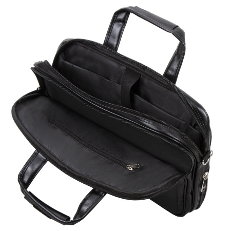 Сумка-портфель BRAUBERG с отделением для ноутбука 15-16", "Dandy", 2 отделения, экокожа, 41х31х15 см, 240511 - Сумки деловые с отделением для ноутбука и планшета