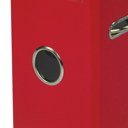 Папка-регистратор BRAUBERG с покрытием из ПВХ, 80 мм, с уголком, красная (удвоенный срок службы), 227192 - Папки-регистраторы с арочным механизмом