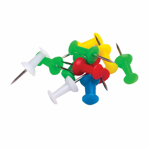 Набор BRAUBERG, скрепки цветные 28 мм/100 шт., кнопки канцелярские 100 шт., силовые кнопки 50 шт., 229675 - Наборы канцелярских мелочей