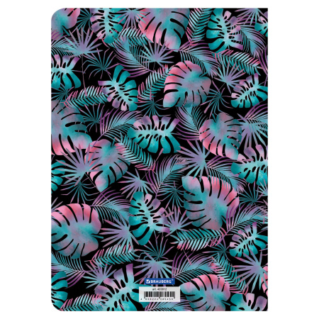 Тетрадь 60 л. в клетку обложка SoftTouch, бежевая бумага 70 г/м2, сшивка, В5 (179х250 мм), ЛИСТЬЯ, BRAUBERG, 403812 - Тетради более 60 листов