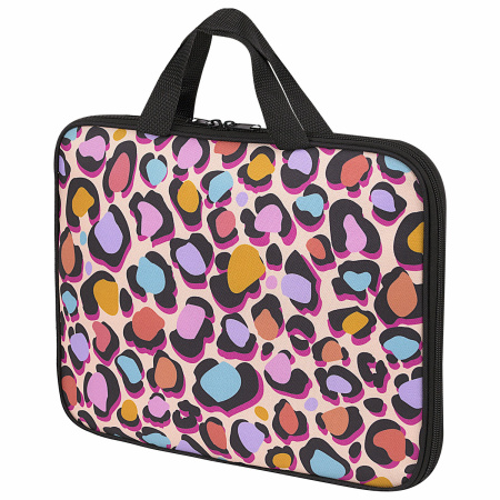 Папка на молнии с ручками BRAUBERG А4, 1 отделение, полиэстер, 20 мм, "Fun Spots", 271477 - Папки-сумки с ручками