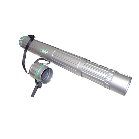 Тубус для чертежей телескопический, диаметр 8,5 см, 70-110 см, А0, серый, на ремне, ПТ12 - Тубусы для чертежей