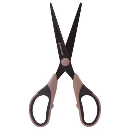 Ножницы BRAUBERG "Special" 165 мм, тефлоновое антискользящее покрытие, 2-х сторонняя заточка, 236787 - Ножницы универсальные