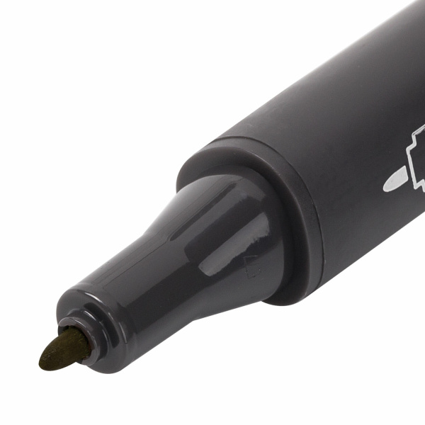 Маркер для скетчинга двусторонний 1 мм - 6 мм BRAUBERG ART CLASSIC, ТЕМНЫЙ ЖЕЛТО-СЕРЫЙ (Y222), 151855 - Скетчмаркеры поштучно