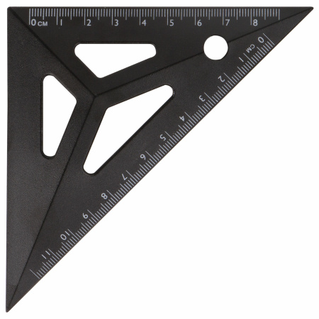 Набор чертежный BRAUBERG объёмный (линейка 20 см, угольник, транспортир), черный, подвес, 210746 - Наборы чертежные