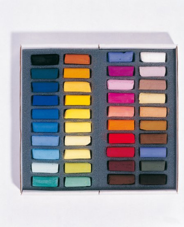 Набор художественной пастели "A' L'ECU" Sennelier, 40 цветов, 1/2, в картонной коробке - Пастель художественная в наборах