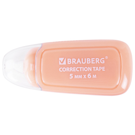 Корректирующая лента BRAUBERG COMPACT PLUS PASTEL, 5 мм х 6 м, корпус ассорти, блистер, 270551 - Корректирующие ленты