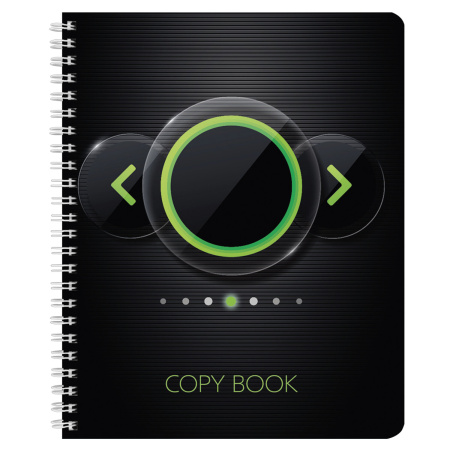 Тетрадь А5, 48 л., BRAUBERG, гребень, клетка, выборочный лак, ГЛОБАЛЬНАЯ СЕТЬ, 402819 - Тетради 40-48 листов